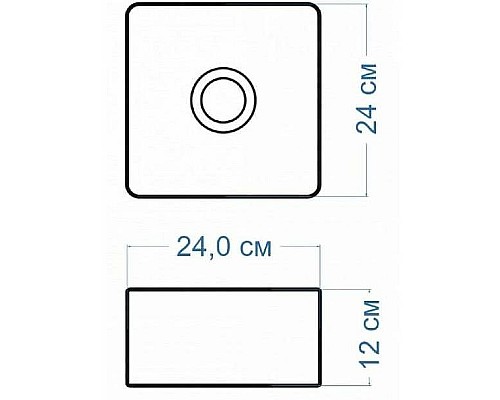 Раковина-чаша Maretti Umbria 24 UM13NS15-844 Белая