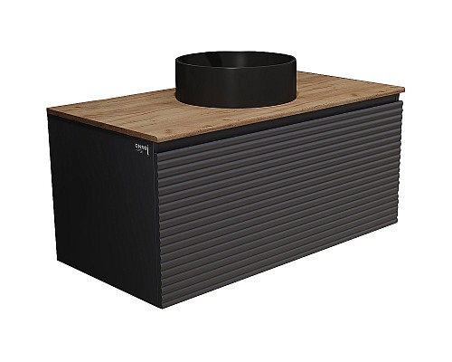 Тумба под раковину Jorno Cossety 100 Coss.01.100/P/A-DZ/JR подвесная Антрацит