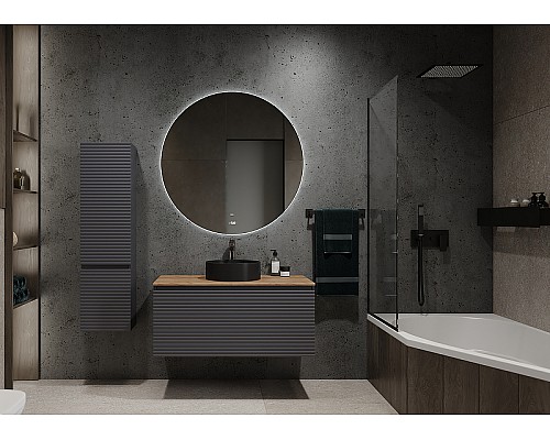 Тумба под раковину Jorno Cossety 100 Coss.01.100/P/A-DZ/JR подвесная Антрацит