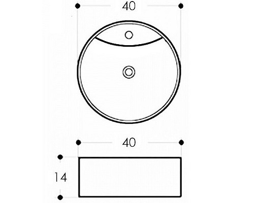 Раковина Maretti Elena 40 EA13NS67-844 Белая