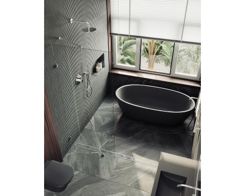 Душевая перегородка Maybah Glass MGD-261-4 990x1950 коннектор стена-стекло Хром глянцевый стекло прозрачное