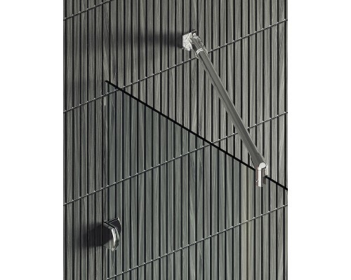 Душевая перегородка Maybah Glass MGD-260-4 890x1950 коннектор стена-стекло Хром глянцевый стекло прозрачное