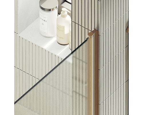 Душевая дверь Maybah Glass MGD-802-2 600x1980 на монопетле Бронза стекло сатиновое Душевая дверь Maybah Glass MGD-802-2 600x1980 на монопетле Бронза стекло сатиновое