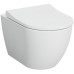Комплект унитаза с инсталляцией Vitra Mia Round SmoothFlush 9856B003-7200 с сиденьем Микролифт и клавишей смыва Хром матовый