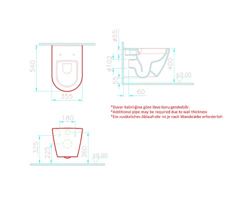 Комплект унитаза с инсталляцией Vitra Sanibelle 9878B003-7200 с сиденьем Микролифт и клавишей смыва Хром глянцевый
