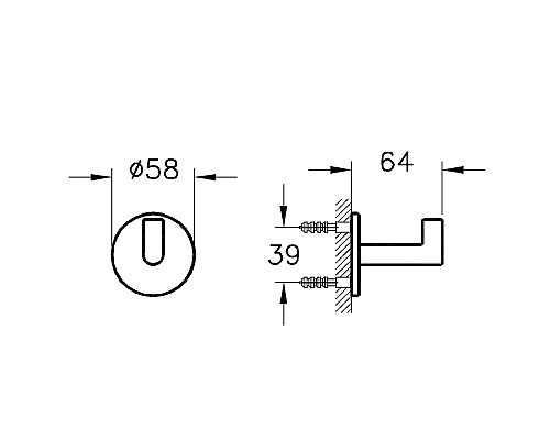 Крючок Vitra Origin A4488436 Черный матовый