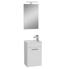 Комплект мебели для ванной Vitra Mia 40 R подвесной Белый глянцевый