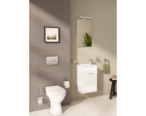 Комплект мебели для ванной Vitra Mia 40 R подвесной Белый глянцевый