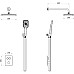 Душевая система beWash BV3ITSS225 с термостатом Белая матовая