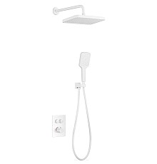 Душевая система beWash BV3ITSS225 с термостатом Белая матовая