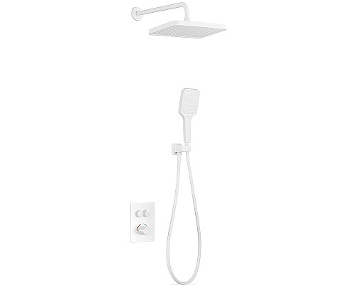 Душевая система beWash BV3ITSS225 с термостатом Белая матовая