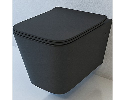 Унитаз beWash Kraft BKWHR105510 подвесной Черный матовый с сиденьем Микролифт