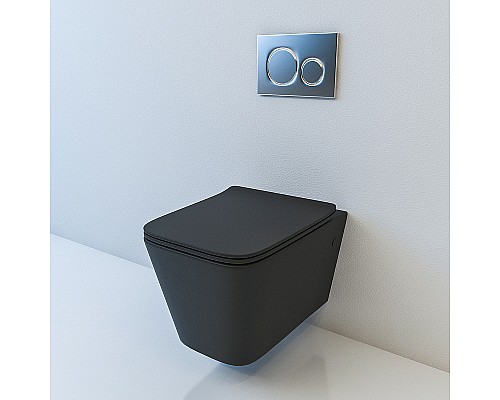 Унитаз beWash Kraft BKWHR105510 подвесной Черный матовый с сиденьем Микролифт