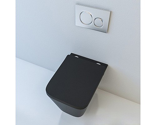 Унитаз beWash Kraft BKWHR105510 подвесной Черный матовый с сиденьем Микролифт