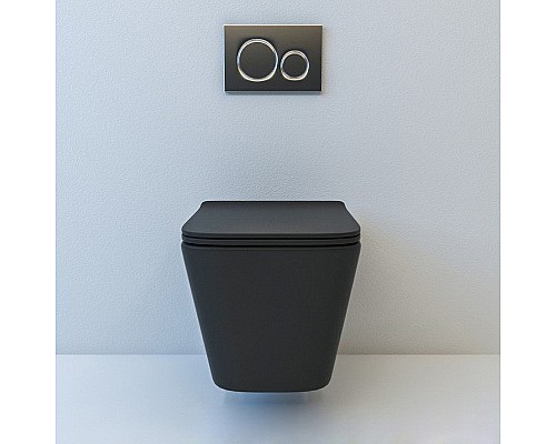 Унитаз beWash Kraft BKWHR105510 подвесной Черный матовый с сиденьем Микролифт