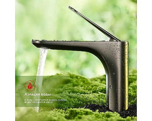 Смеситель для раковины Raglo R21.10.09 Графит матовый