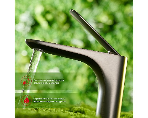 Смеситель для раковины Raglo R21.10.09 Графит матовый