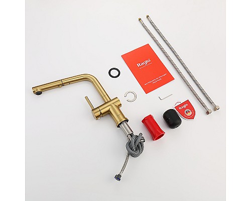 Смеситель для кухни Raglo R86.49.03 Золото матовое