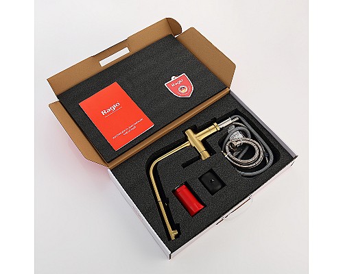 Смеситель для кухни Raglo R86.49.03 Золото матовое