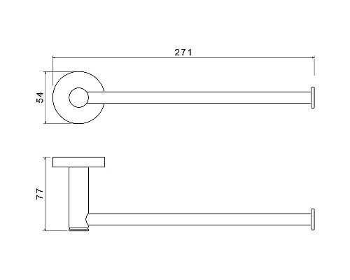 Полотенцедержатель Aquatek Европа AQ4119CR Хром