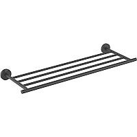 Полка для полотенец Aquatek Оберон AQ4222MB Черная матовая