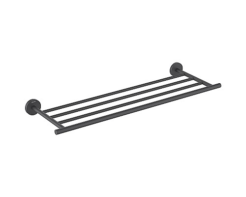 Полка для полотенец Aquatek Оберон AQ4222MB Черная матовая