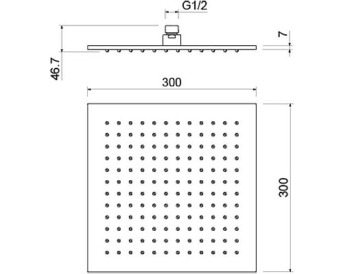 Верхний душ Aquatek AQ2078CR Хром