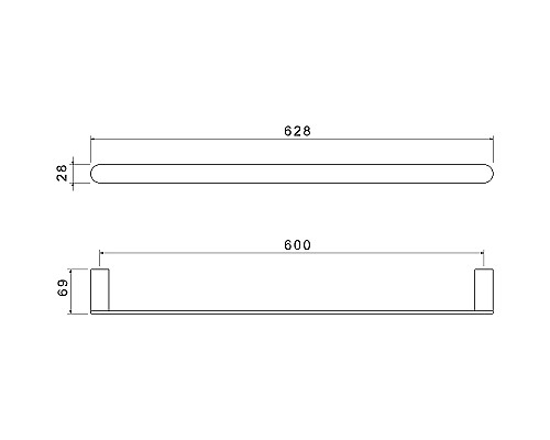 Полотенцедержатель Aquatek Лира AQ4414CR Хром