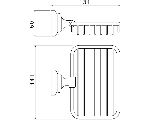 Мыльница Aquatek Классик AQ4533MB Черная матовая