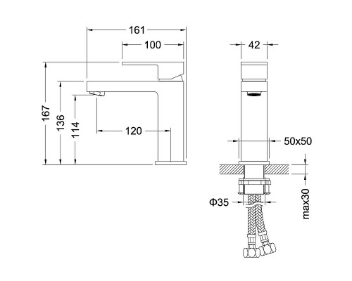 Комплект смесителей Aquatek Либра AQ1630MB Черный матовый