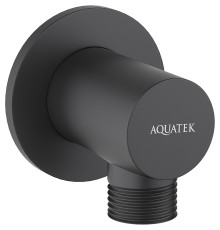 Шланговое подключение Aquatek Черное матовое