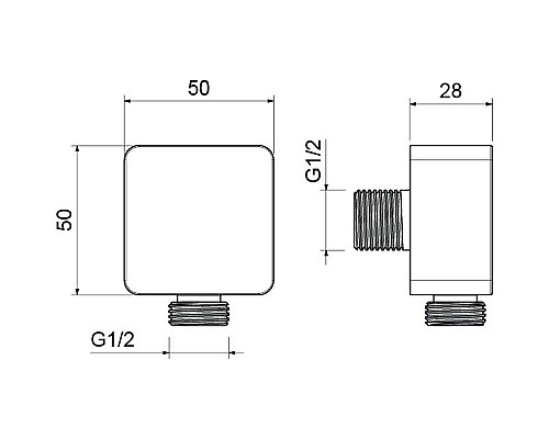 Шланговое подключение Aquatek AQ2459MB Черное матовое
