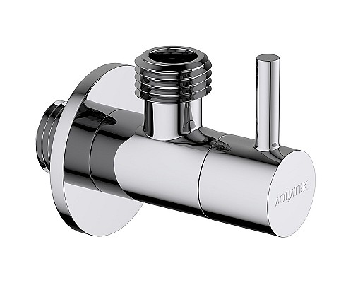Запорный вентиль Aquatek AQ2452CR угловой Хром