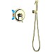 Гигиенический душ со смесителем Aquatek Классик AQ1519PG Полированное золото