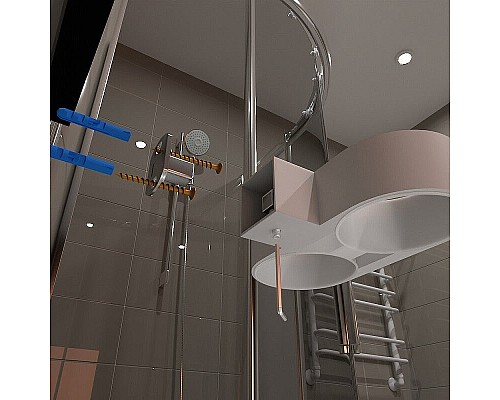 Стакан для зубных щеток Altasan Лотос ЛТ42БМ двойной Белый матовый