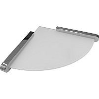 Стеклянная полка Altasan Лотос ЛТ71Х угловая Хром