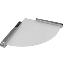 Стеклянная полка Altasan Лотос ЛТ71Х угловая Хром