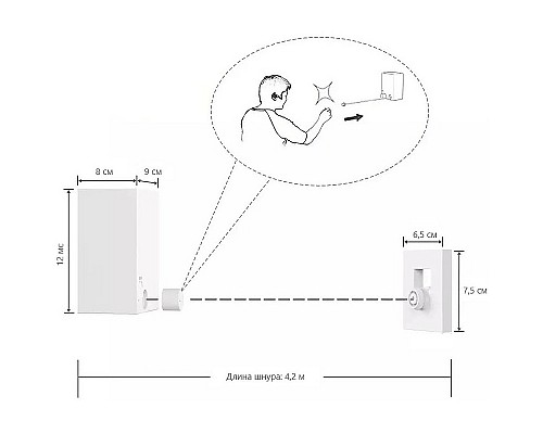 Сушилка для белья Haiba HB121-8 Белая