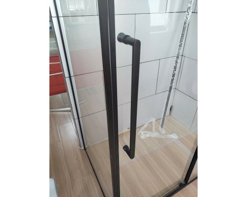 Душевой уголок Esbano Surf 120x80 профиль Черный стекло прозрачное