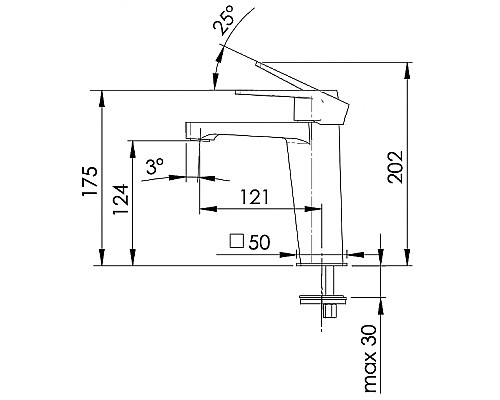 Смеситель для раковины Remer Dream D12 Хром