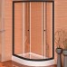Душевой уголок Radomir Соул 3 120x80 L профиль Черный стекло прозрачное