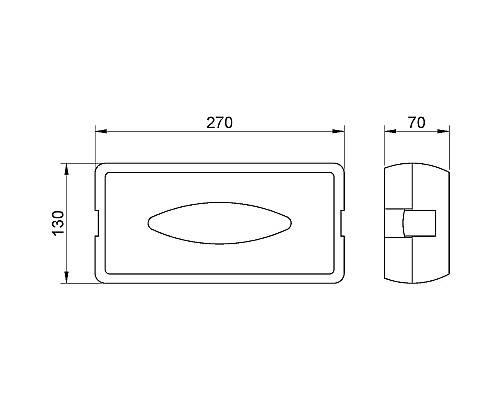 Диспенсер для салфеток Nofer 04027.N Черный