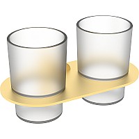 Стакан для зубных щеток Raglo R300.08.03 двойной Золото матовое