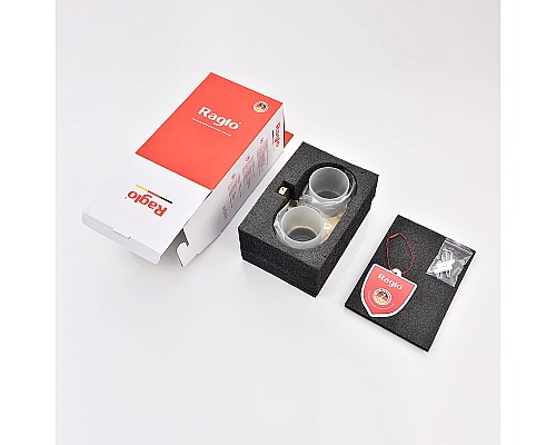 Стакан для зубных щеток Raglo R300.08.03 двойной Золото матовое