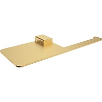 Держатель туалетной бумаги Raglo R301.03.03 с полкой Золото матовое