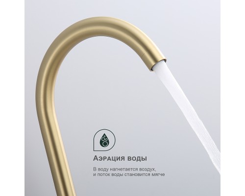 Смеситель для кухни Splenka S201.40.03 Золото матовое