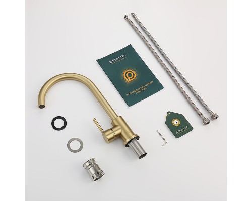 Смеситель для кухни Splenka S201.40.03 Золото матовое