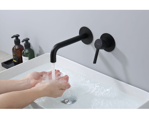 Смеситель для раковины Splenka S221.11.06 Черный матовый