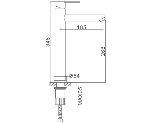 Смеситель для раковины Splenka S223.15.05 Сатин