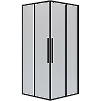 Душевой уголок Niagara Nova 80х80 NG-6822-34BLACK профиль Черный матовый стекло прозрачное